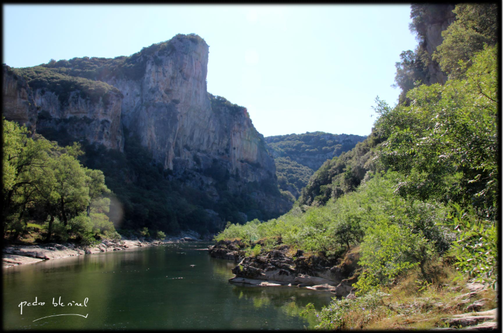 l'Ardèche, calme matinal