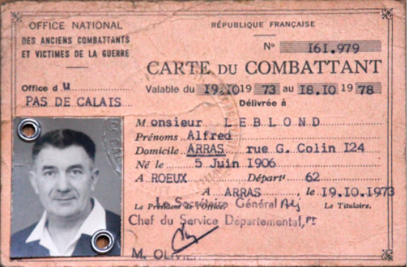 Carte combattant 73