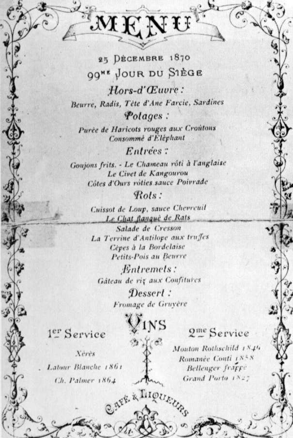 Menu siegedeparis